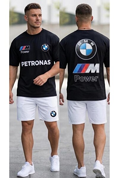 HerTarzınTrendi Noul sezon, set de 2 piese din bumbac, tricou și pantaloni sc...