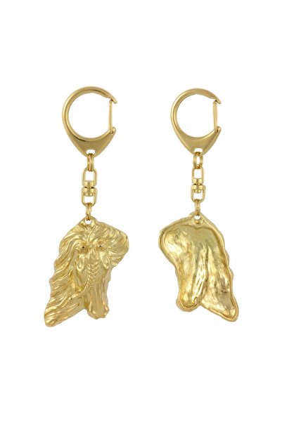 Art - Dog Cal Friesian I - Breloc auriu cu cal, decorațiune pentru geantă, ac...