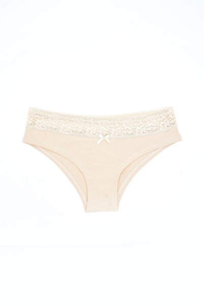 NBB سراويل داخلية نسائية من القطن بتفاصيل دانتيل على الخصر، مجموعة من 5 قطع