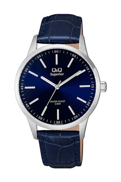 Q&Q Ανδρικό Ρολόι S280J312Y, Ιαπωνικός Μηχανισμός Χαλαζία, 40 χιλιοστά, Μπλε ...