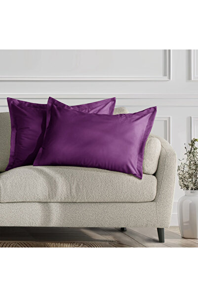 Amelia Home Set 2 huse perne decorative din catifea cu tiv, Velvet, 220 g/m2,...