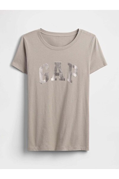 GAP Tricou cu logo maro deschis pentru femei/fete Cod model: 776775011MARO DE...