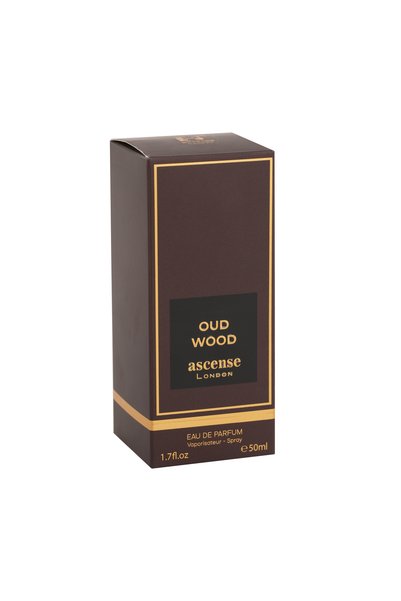 ASCENSE LONDON Oud Wood Eau De Parfum 50ml – Luxury Unisex Perfume - Woody,Oud & Warm Spicy