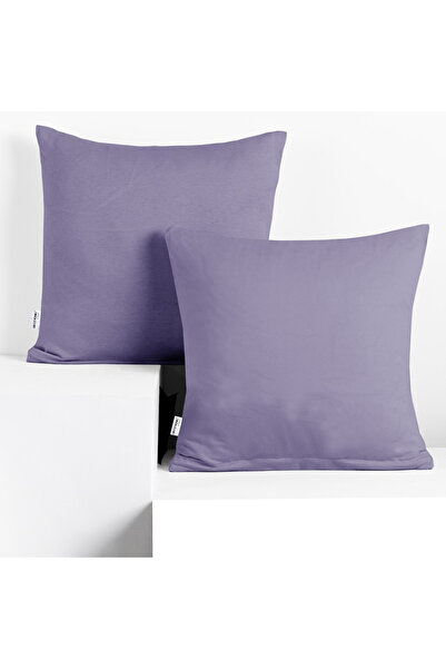 Deco King Set 2 huse perne decorative din bumbac cu fermoar, Amber, 135 g/m2,...