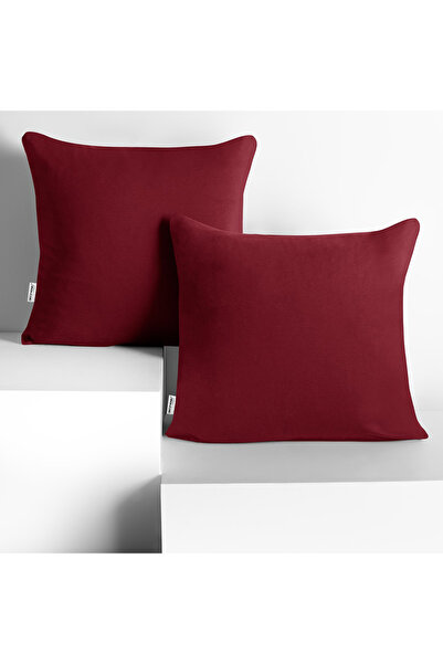 Deco King Set 2 huse perne decorative din bumbac cu fermoar, Amber, 135 g/m2,...