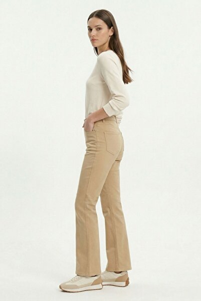 Rays Pantaloni Palazzo din Lycra bej 807