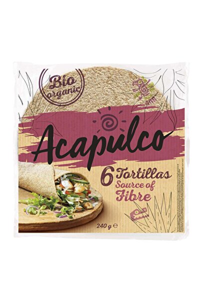 ACAPULCO Tortilla with Wheat Bran Bio 6 pcs 240 g