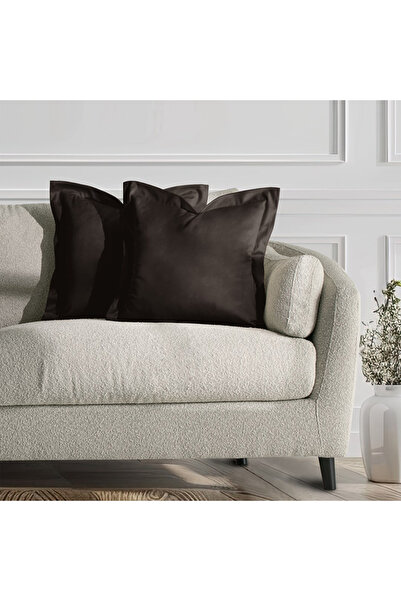 Amelia Home Set 2 huse perne decorative din catifea cu tiv, Velvet, 220 g/m2,...