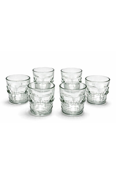 Livenda 6-piece skull glass shot glass liv3752