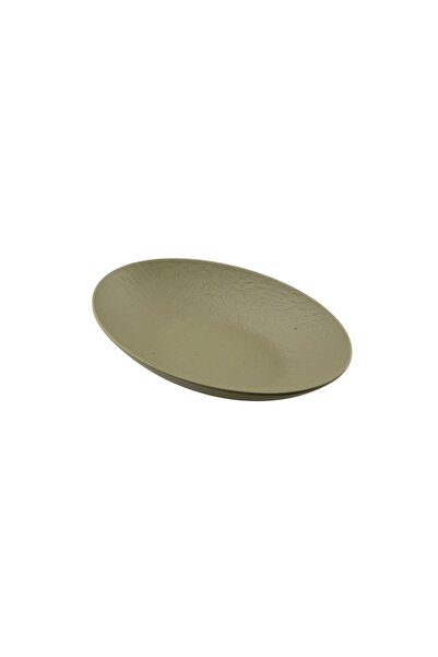 Globy Oval Presentation Bowl Green 41×26.5×7.5 cm