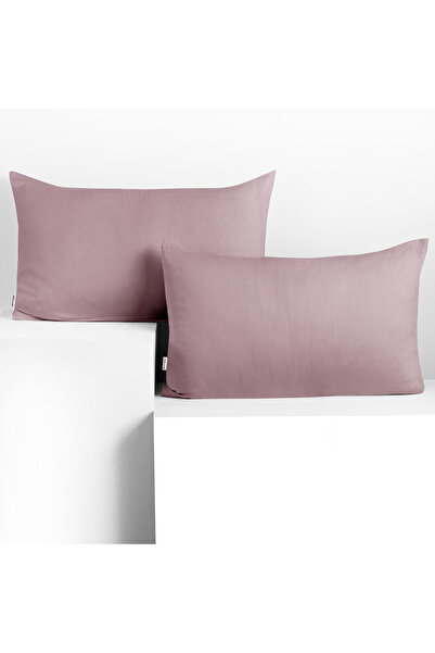 Deco King Set 2 huse perne decorative din bumbac cu fermoar, Amber, 135 g/m2,...