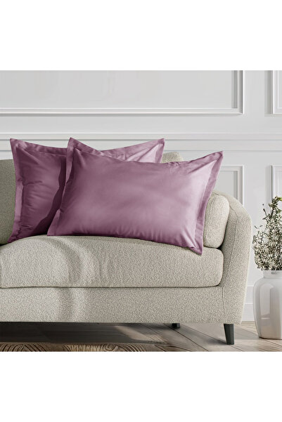 Amelia Home Set 2 huse perne decorative din catifea cu tiv, Velvet, 220 g/m2,...