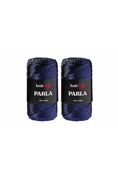 knitme PARLA ikili ,100GR , 235M , SİMLİ İP , SÜS İP