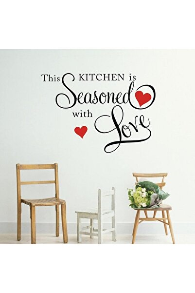 Picniva This Kitchen is Seasoned with Love Wall Quote Sticker
