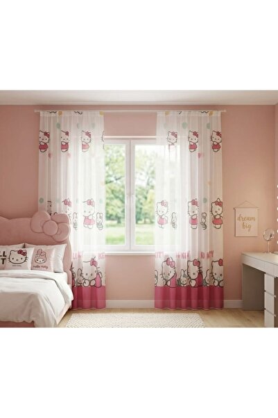 NOBLE SEZON NOU PERDEA DE TUL PENTRU CAMERA COPIILOR HELLO KITTY