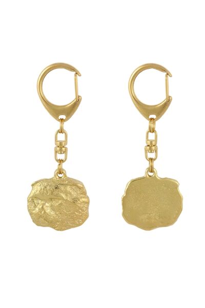 Art - Dog Pisică - Breloc aurit cu pisică, decorațiune pentru geantă, accesor...