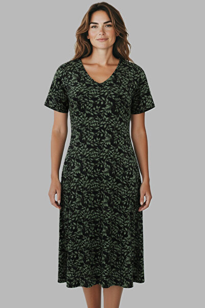 REMSA Pijamale de damă cu mânecă scurtă din viscoză 25236-1 Negru01