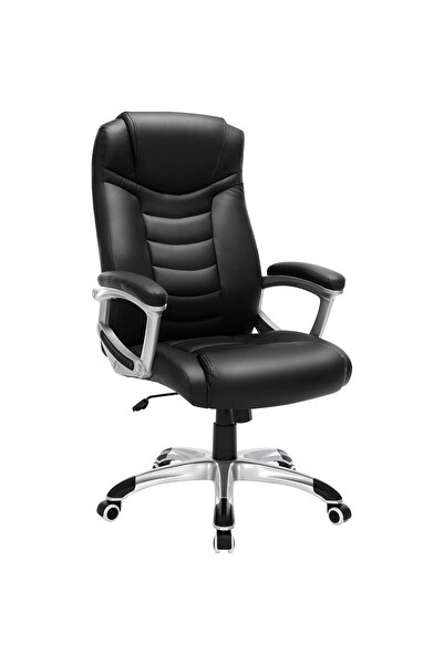 SONGMICS Scaun de birou ergonomic, înălțime reglabilă, piele ecologică, maxim...