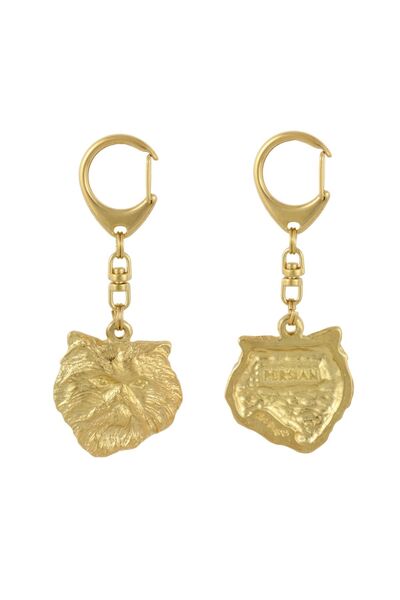 Art - Dog Breloc auriu cu pisică, decorațiune pentru geantă, accesoriu de lux...