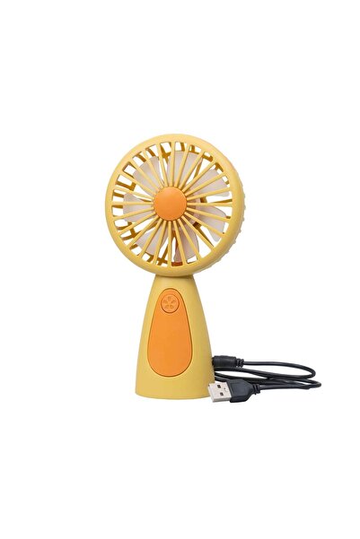 FOXMAG24 Ventilator portabil, alimentat prin USB, 3.7W, galben