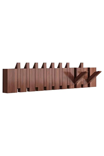 SMANIA PianoRack™ piano key wooden coat rack (dark-brown)