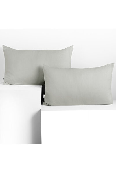 Deco King Set 2 huse perne decorative din bumbac cu fermoar, Amber, 135 g/m2,...