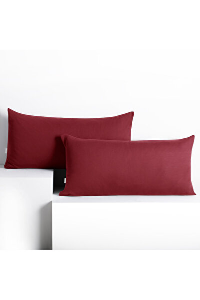 Deco King Set 2 huse perne decorative din bumbac cu fermoar, Amber, 135 g/m2,...