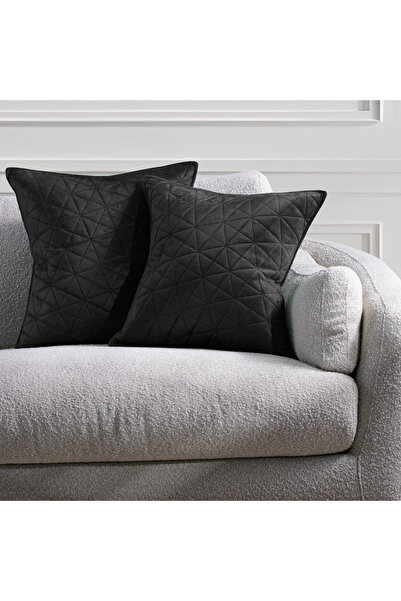 Amelia Home Set of 2 quilted velvet decorative pillowcases, Laila, 180-190 g/...