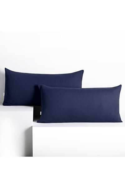 Deco King Set 2 huse perne decorative din bumbac cu fermoar, Amber, 135 g/m2,...