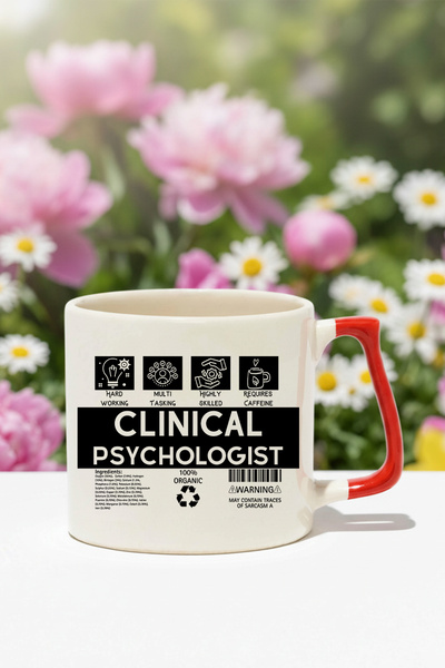qoeuyl boutique Clinical Psychologist Baskılı İsim Eklenebilir Eğlenceli Hedi...