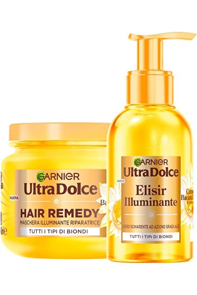 Garnier قناع الشعر الترميمي المضيء من ألترا دولتشي بالكاموميللا باشياتا من ال...