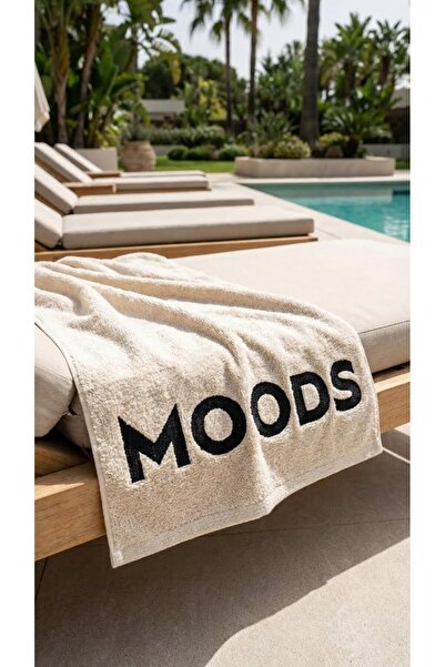 Minteks Moods Бродирана, детайлно изработена кърпа за баня и спорт от 100% па...