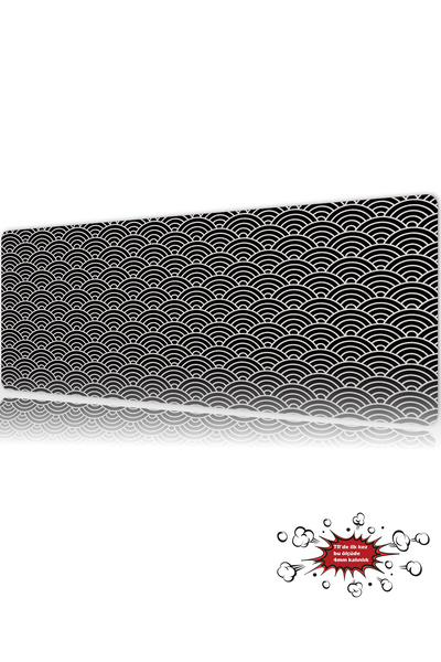 urzuva Seigaiha WavesGaming Oyuncu XL Mouse Pad Mousepad 90x40 cm 3Mm Dikişli...
