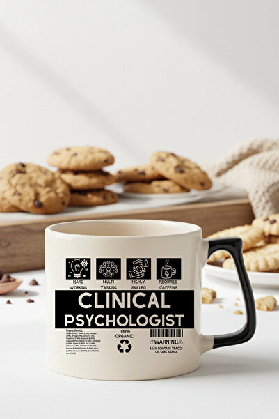 qoeuyl boutique Clinical Psychologist Baskılı Eğlenceli Hediyelik Renkli Kulp...