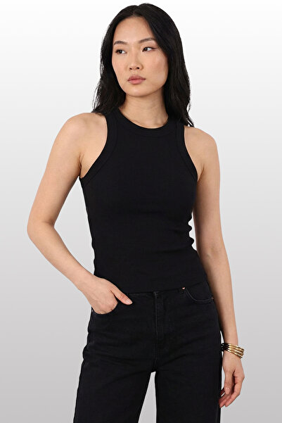 Almila Kadın Kaşkorse Fitilli Halter Yaka Atlet 2’li Paket Pamuklu Esnek Body Atlet 6003