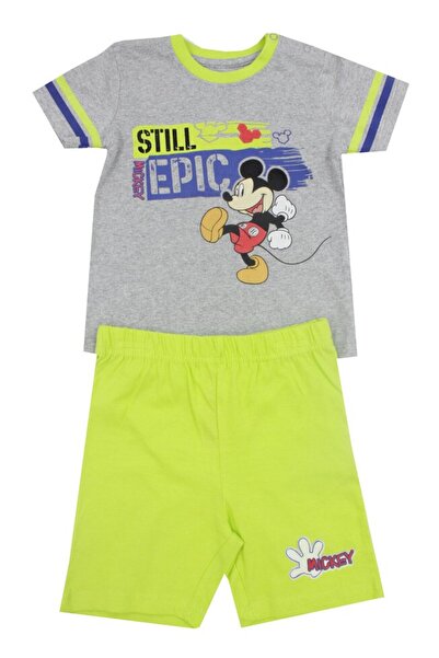 Mickey Mouse Set pentru bebeluși, 2 piese, Still Epic, Mickey Mouse, Gri cu v...