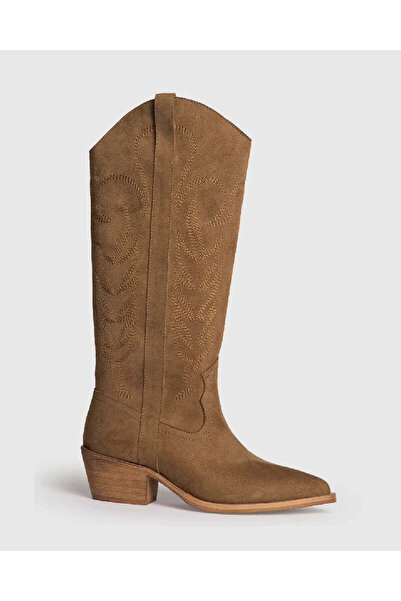 Corina UNDER KNEE TEXAS BOOTS IN BROWN