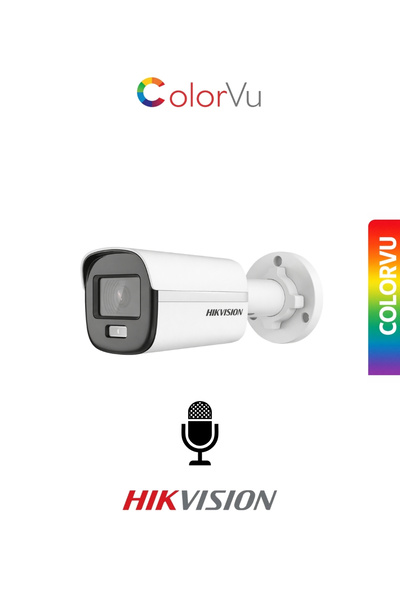 Hikvision DS-2CE10DF0T-LPFS 2.8mm ColorVu Gece Renkli Dahili Mikrofonlu Kamera