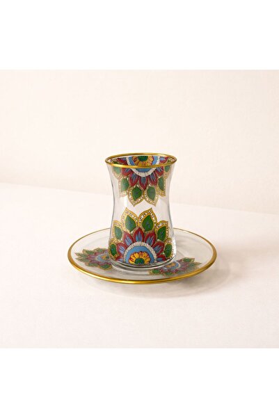 ÖzcamKristal 12 Parça 6 Kişilik 160ML Sultan Çay Takımı