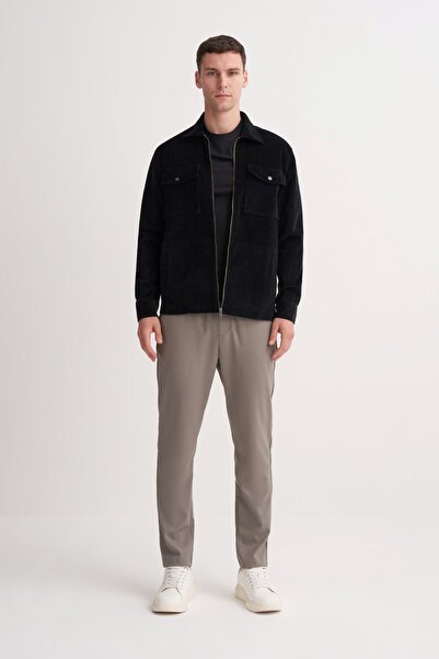 Cazador Regular Fit Kadife Yan Cepli Overshirt Gömlek