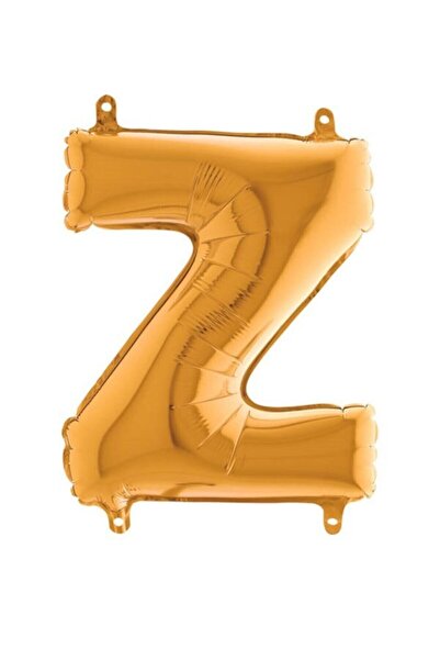 İrem Parti Dükkanı Z Letter Foil Balloon Gold 100 Cm