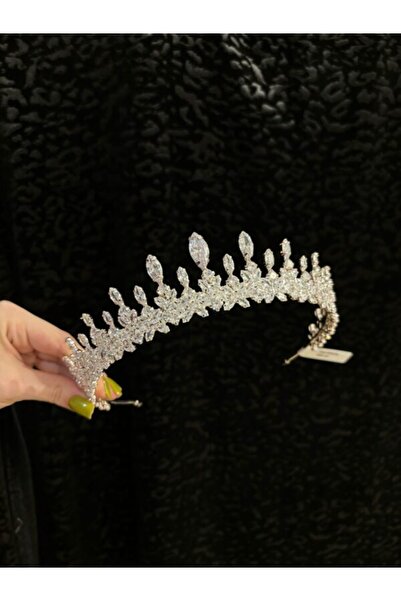 KREATIVA Bride Crown with Silver Zirconia 25525z - Rania