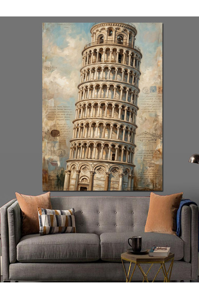 Artmeg Desen arhitectural Turnul înclinat din Pisa, Italia - Pânză decorativă...