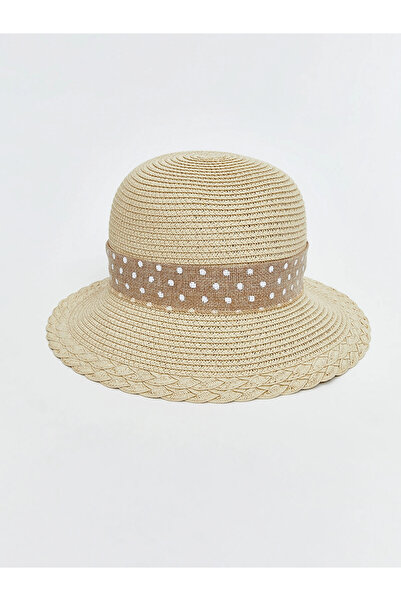 LC Waikiki Lcw Accessories Beige Girl's Straw Hat