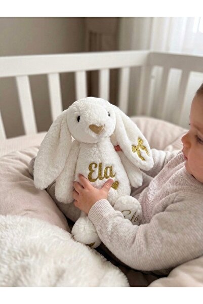 Doğadan Concept İsme Özel Peluş Tavşan Oyuncak – Kişiye Özel Bebek Hediyesi |...