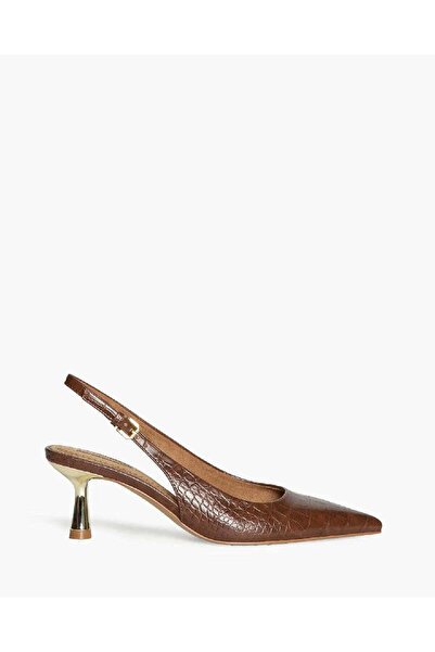 Corina LOW HEEL SLING BACK IN CROCCO