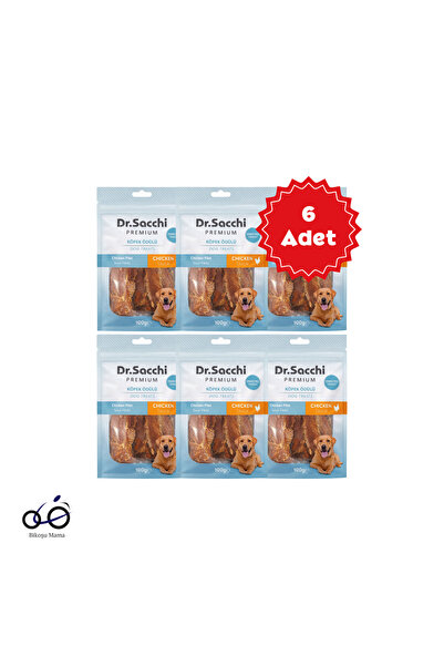 Dr. Sacchi Dr.Sacchi Premium Tavuk Fileto Tahılsız Köpek Ödülü 100gr 6 Adet