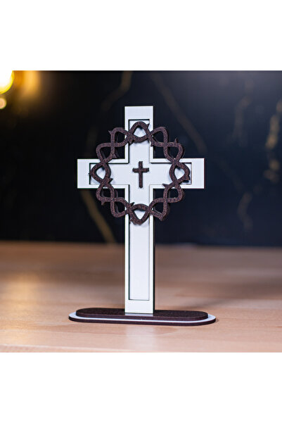 Creators of Crafts Decorative Cross - Crown Of Thorns, 10 X 15cm