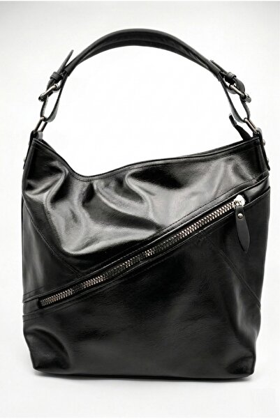 Redoxy Geantă de umăr și de mână casual, din piele cu model, cu fermoar, pent...