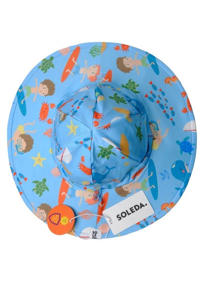 SOLEDA قبعة أطفال قابلة للتعديل على الوجهين مع حماية من الأشعة فوق البنفسجية،...